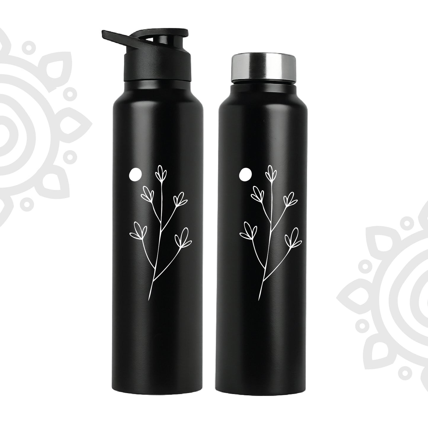 Shanti Neer | Designer Stainless Steel Water Bottle | Style #17