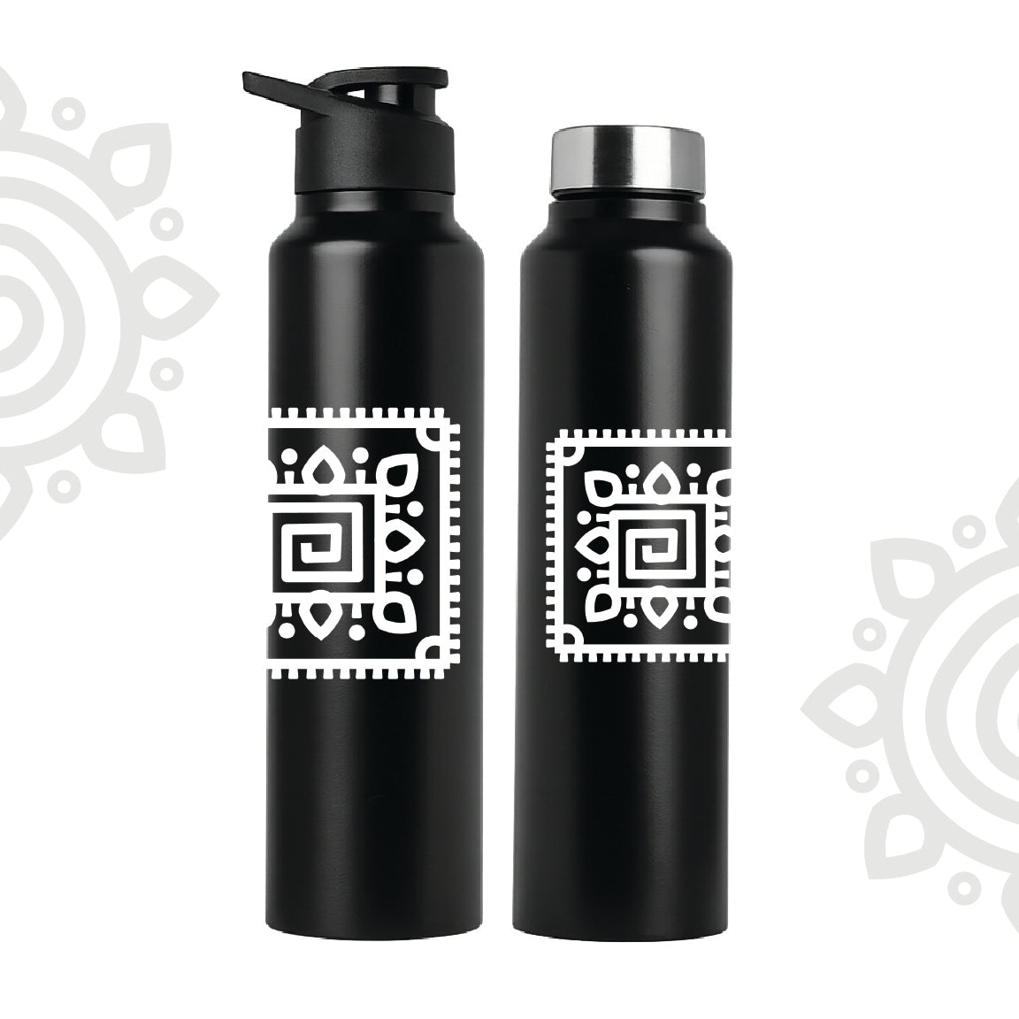 Shanti Neer | Designer Stainless Steel Water Bottle | Style #2