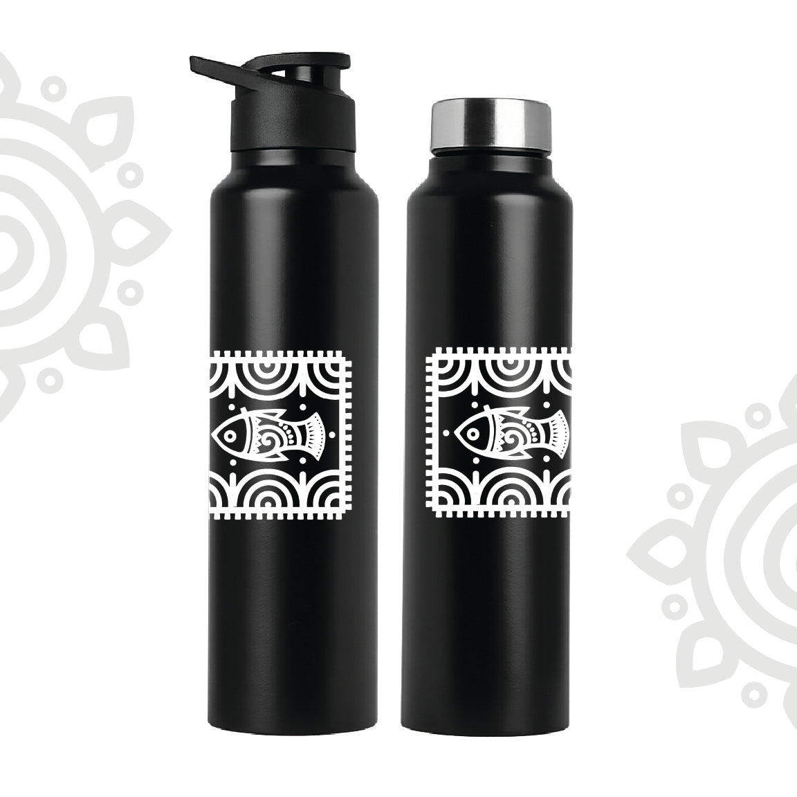 Shanti Neer | Designer Stainless Steel Water Bottle | Style #4