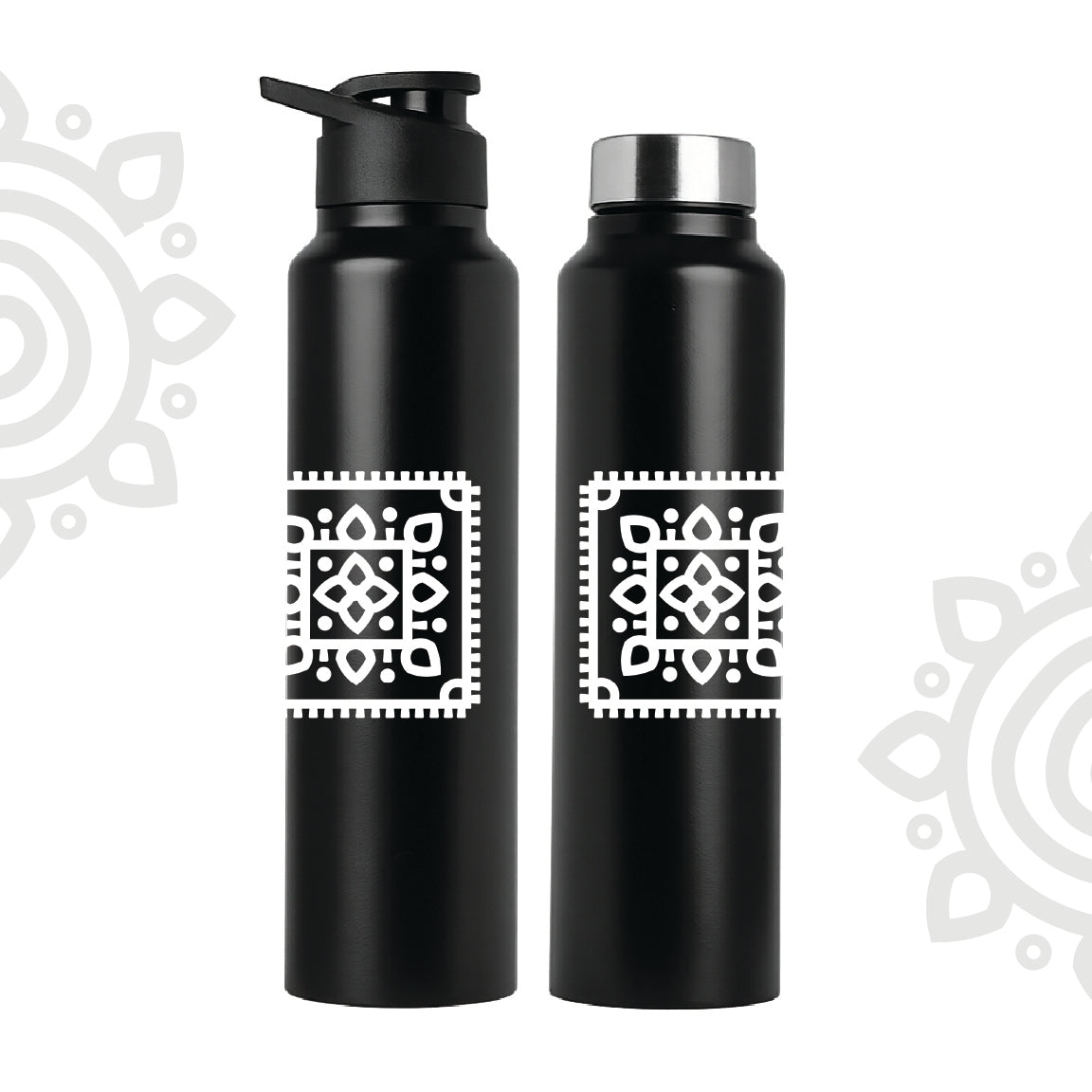 Shanti Neer | Designer Stainless Steel Water Bottle | Style #7