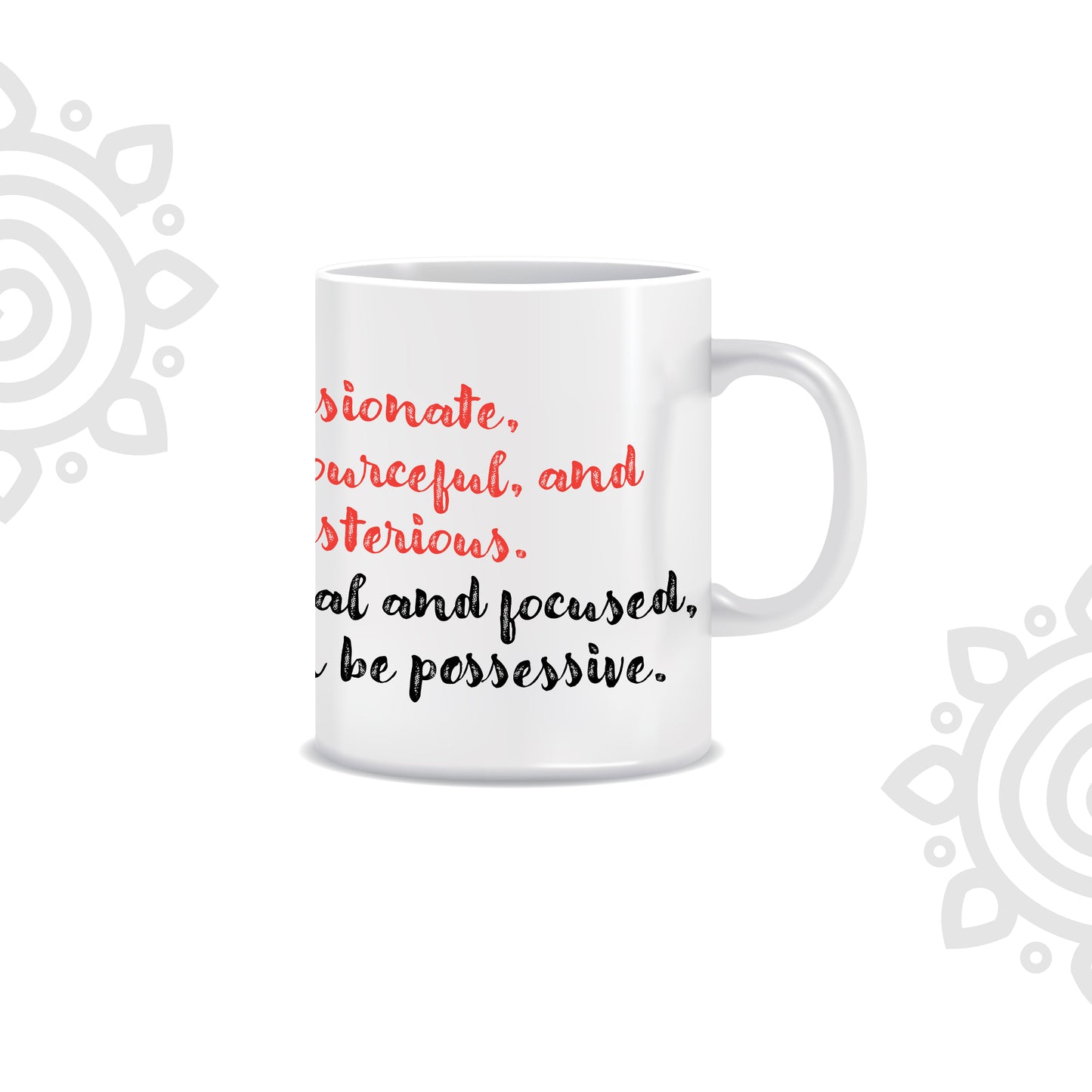 White Ceramic Coffee Mug | Zodiac Sign | Scorpio | 325 ML | Pack of 1