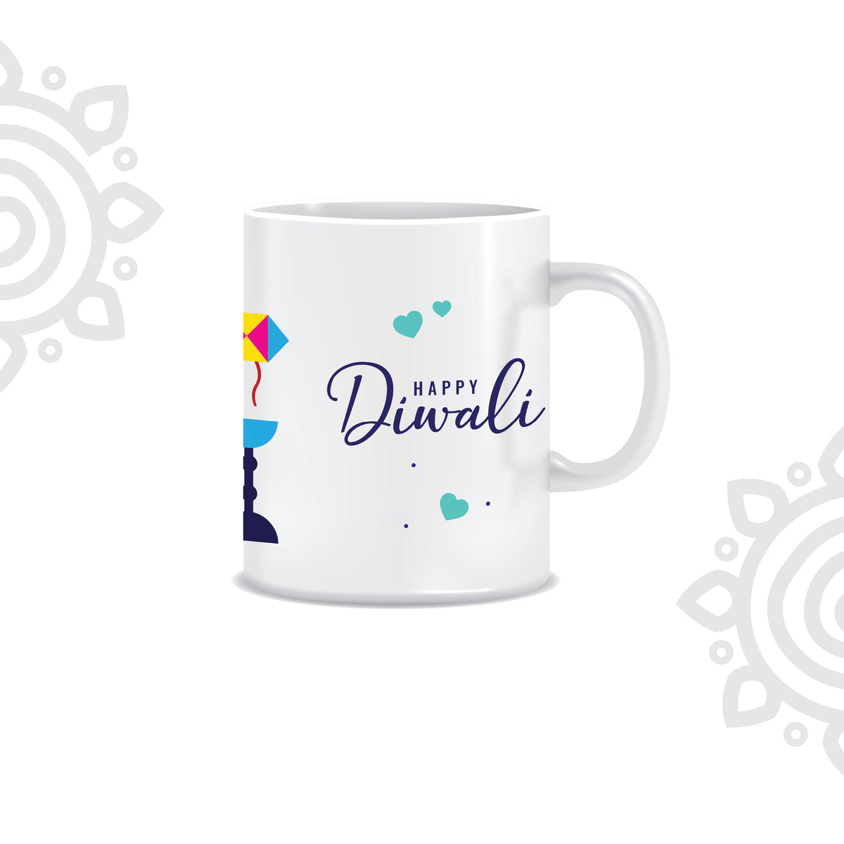 Deepawali Collection | Colorful Ceramic Coffee Mug | Style #3