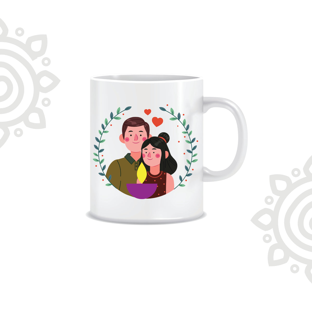Deepawali Collection | Colorful Ceramic Coffee Mug | Style #1