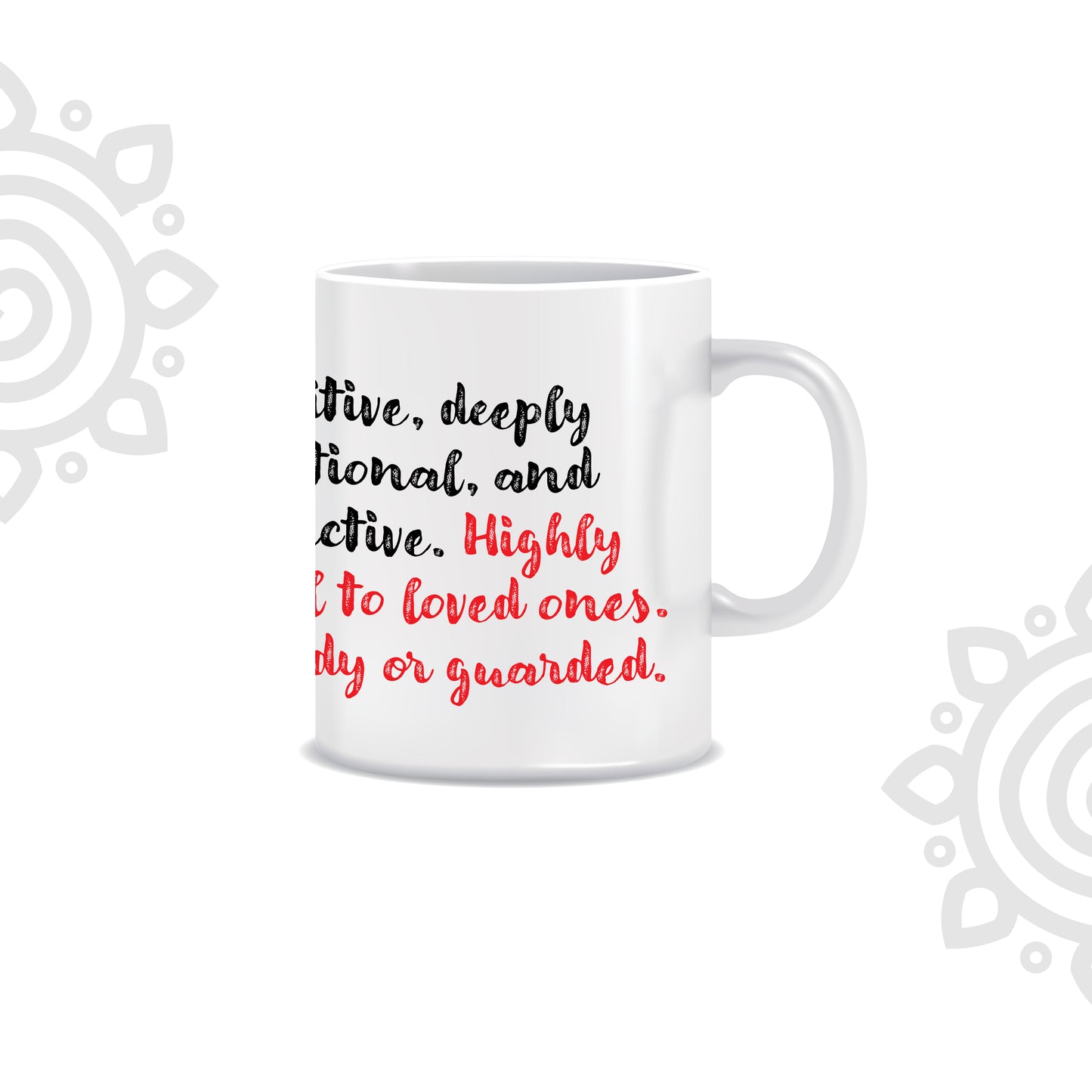 White Ceramic Coffee Mug | Zodiac Sign | Cancer | 325 ML | Pack of 1