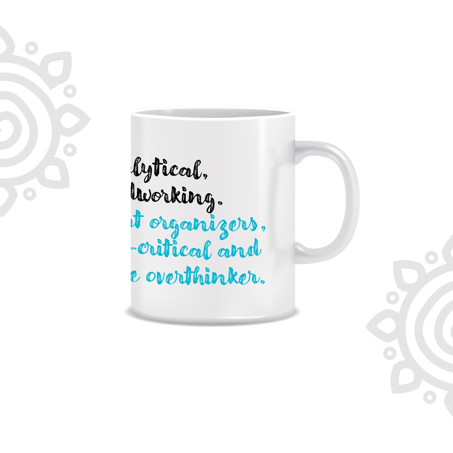 White Ceramic Coffee Mug | Zodiac Sign | Virgo | 325 ML | Pack of 1