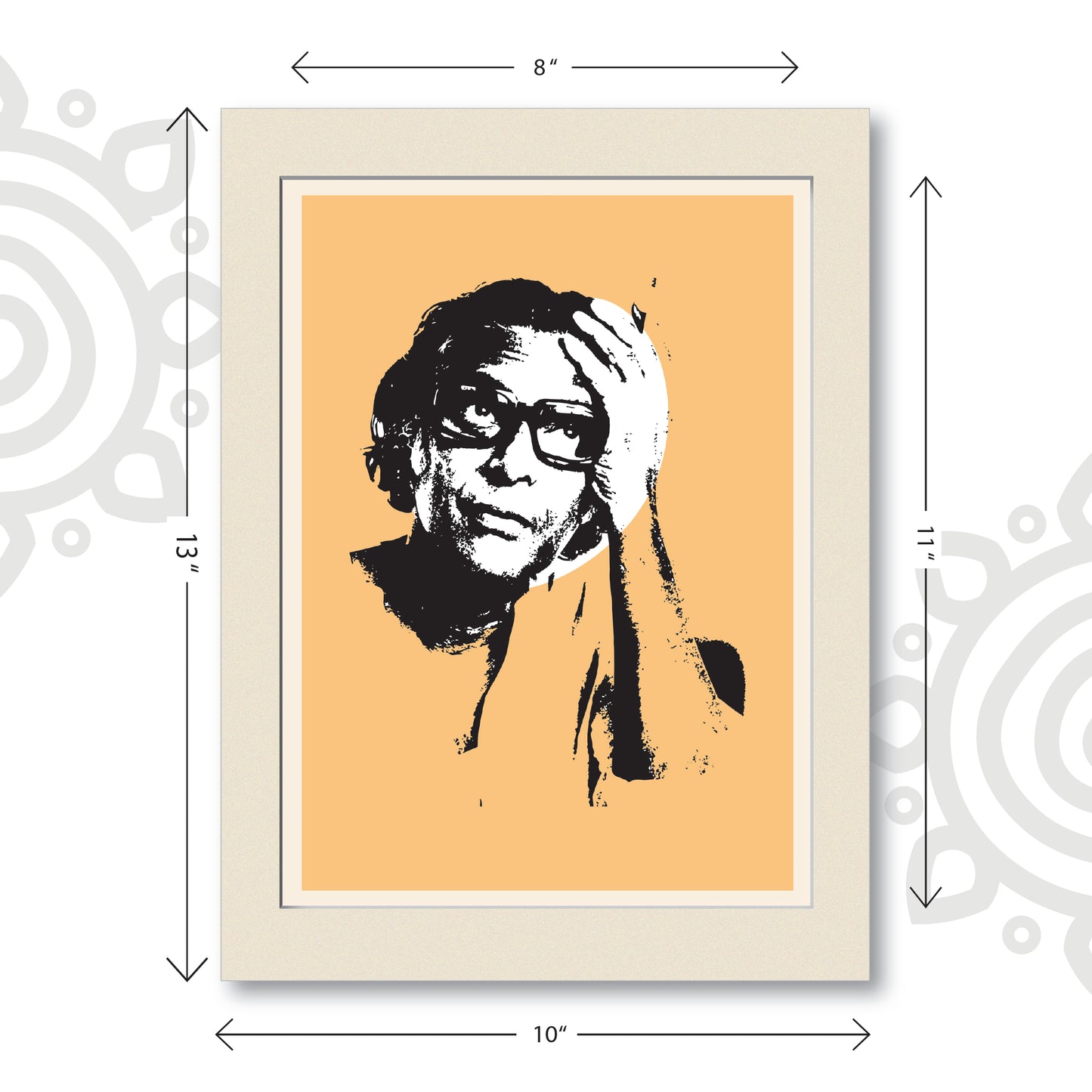 Portrait of Mrinal Sen | Bengali Literature Wall Art