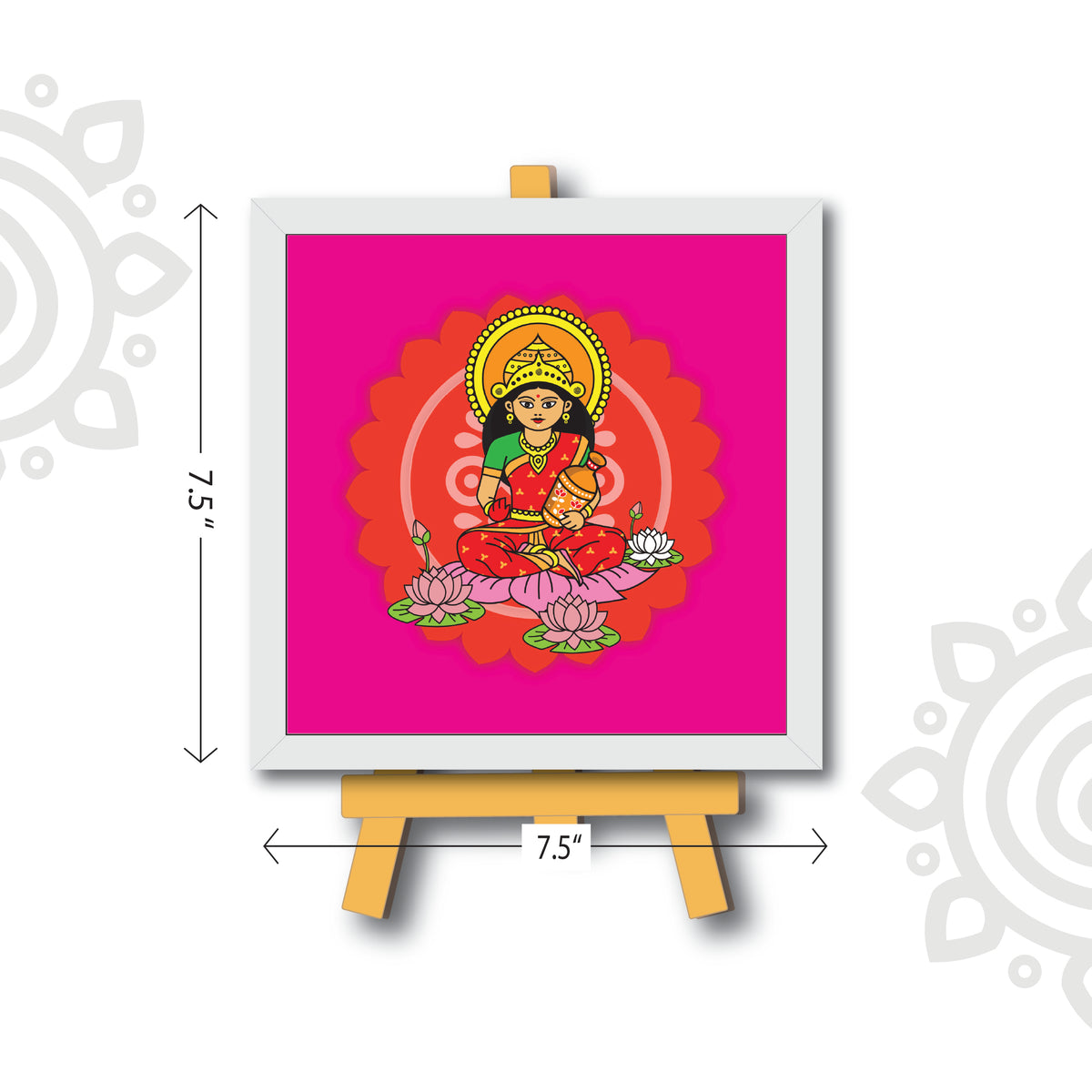 Deepawali Collection | 6X6 Inch | Style #13 | Set of 4 Colorful Framed Wall Art