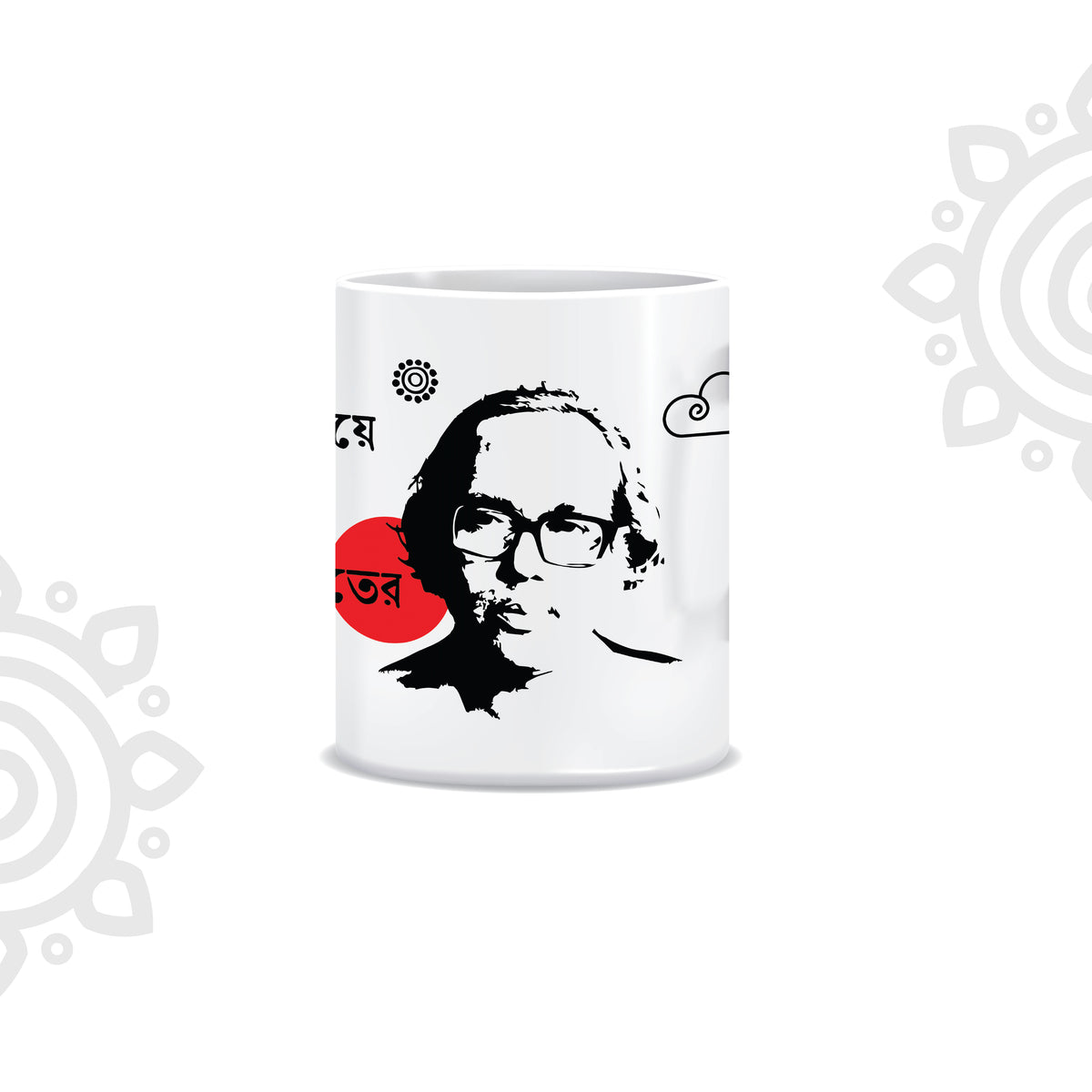 Shakti Chattopadhyay | White Ceramic Coffee Mug | Style #2