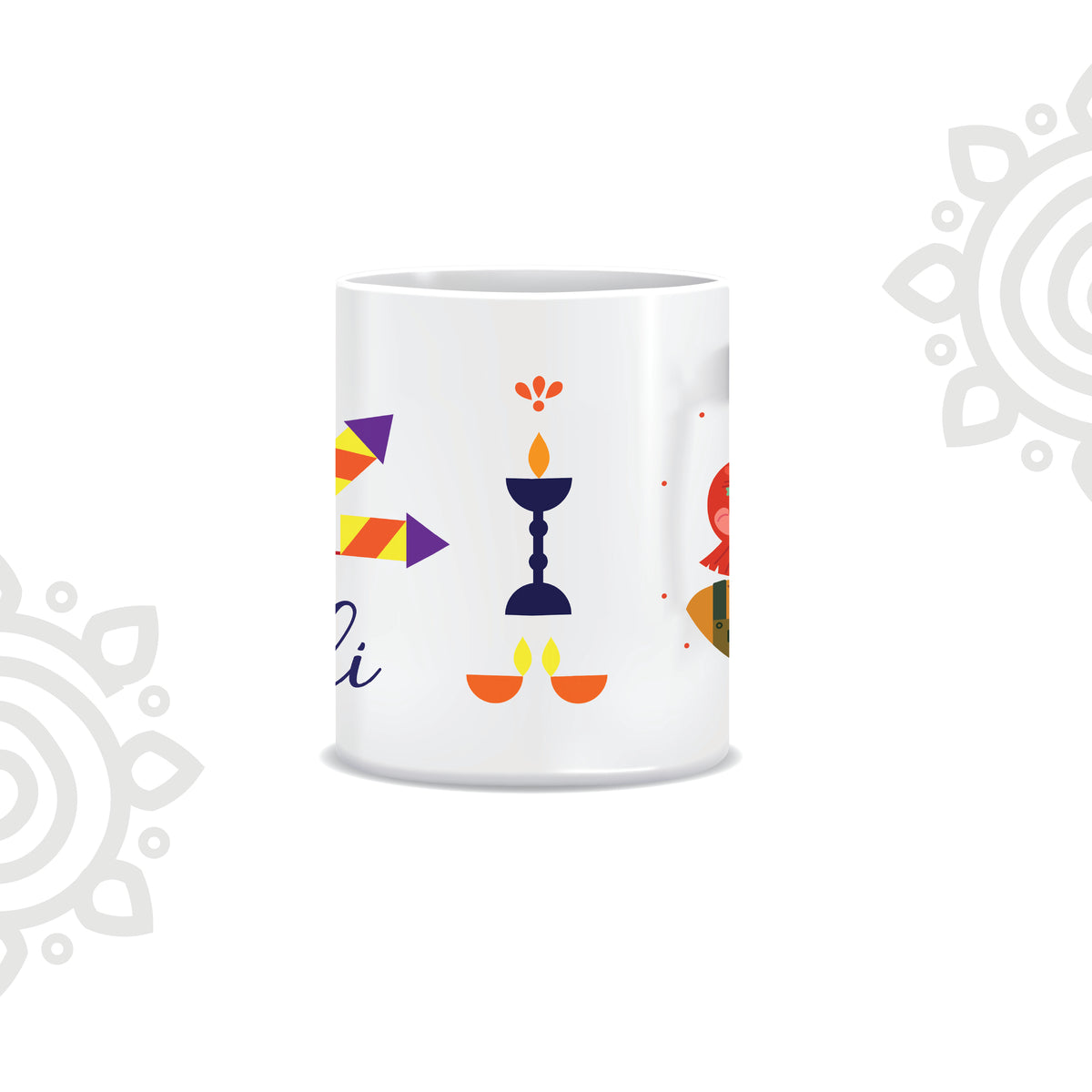 Deepawali Collection | Colorful Ceramic Coffee Mug | Style #16