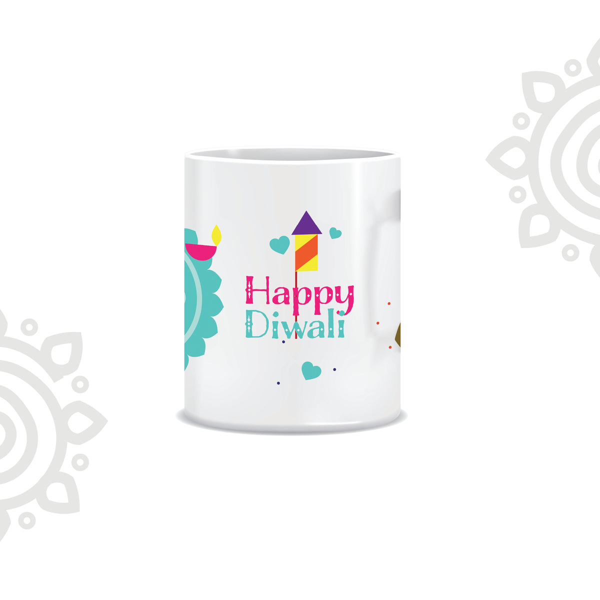 Deepawali Collection | Colorful Ceramic Coffee Mug | Style #2