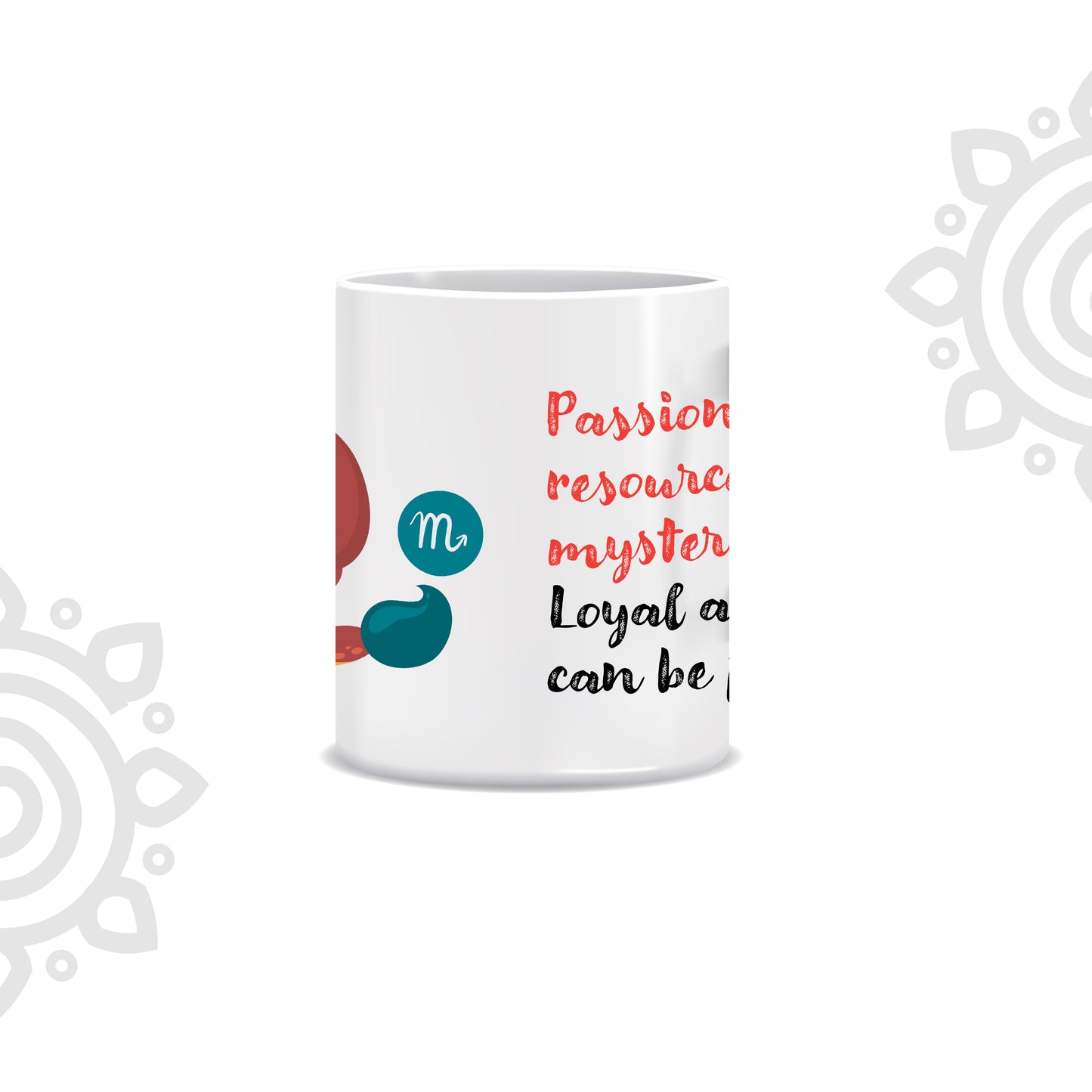 White Ceramic Coffee Mug | Zodiac Sign | Scorpio | 325 ML | Pack of 1
