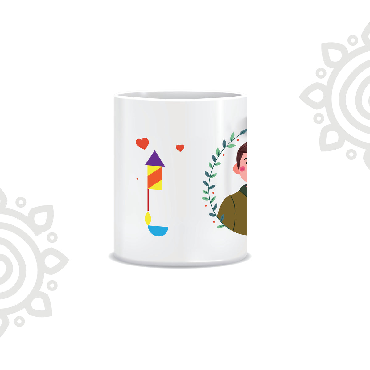 Deepawali Collection | Colorful Ceramic Coffee Mug | Style #1