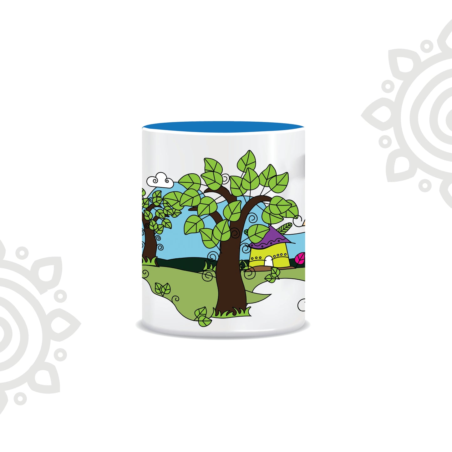 Khanchar Pakhi | Dual Tone Ceramic Coffee Mug | Style #6