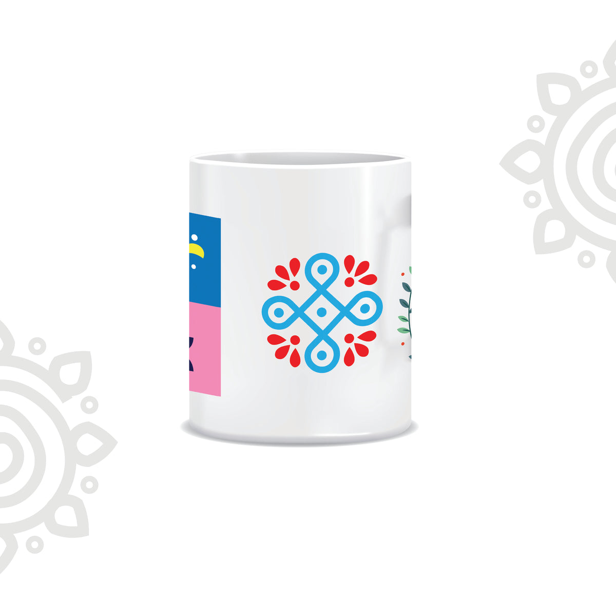 Deepawali Collection | Colorful Ceramic Coffee Mug | Style #6