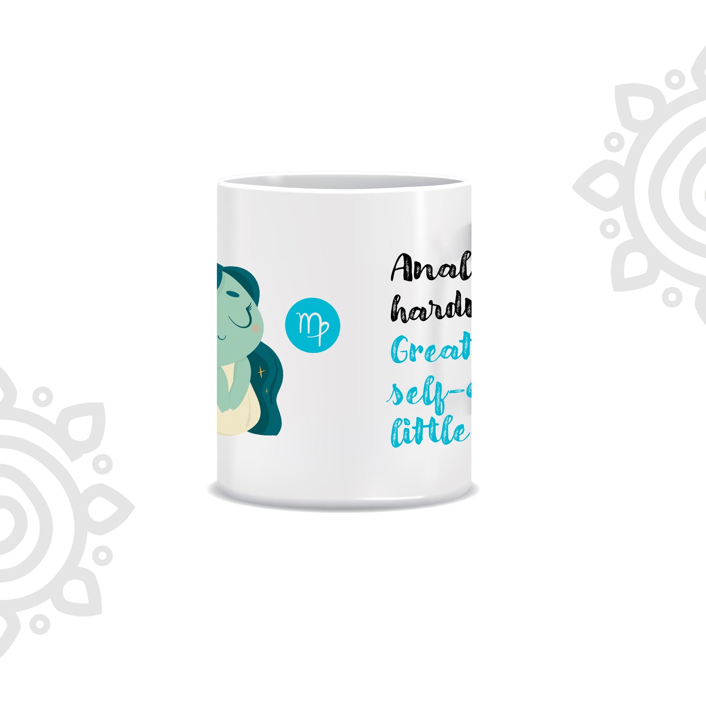 White Ceramic Coffee Mug | Zodiac Sign | Virgo | 325 ML | Pack of 1