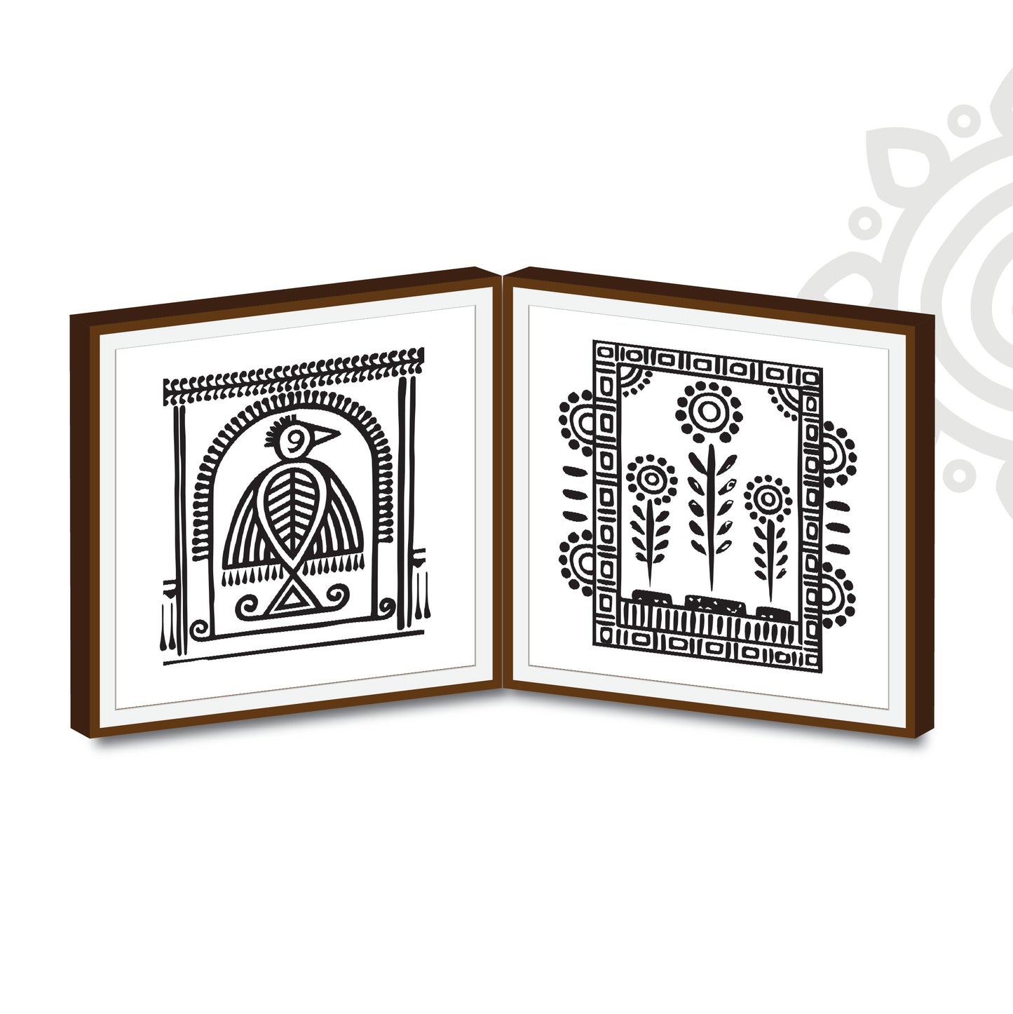 Shantiniketan | Foldable Framed Art Gift Set | Style #3