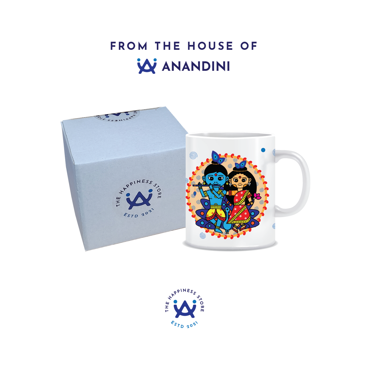 Radha Krishna - 1 | Hare Krishna | Printed Ceramic Coffee Mug