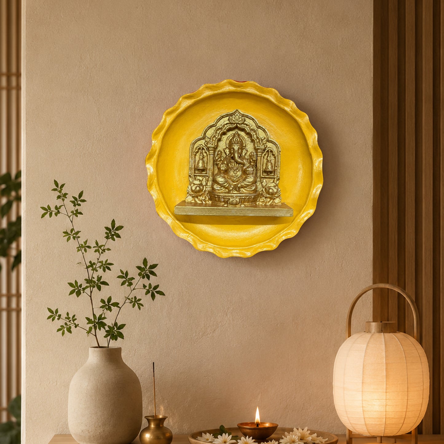 Ganpati Bappa | Terracotta Wall Plate for Home & Office Decoration | Style #3