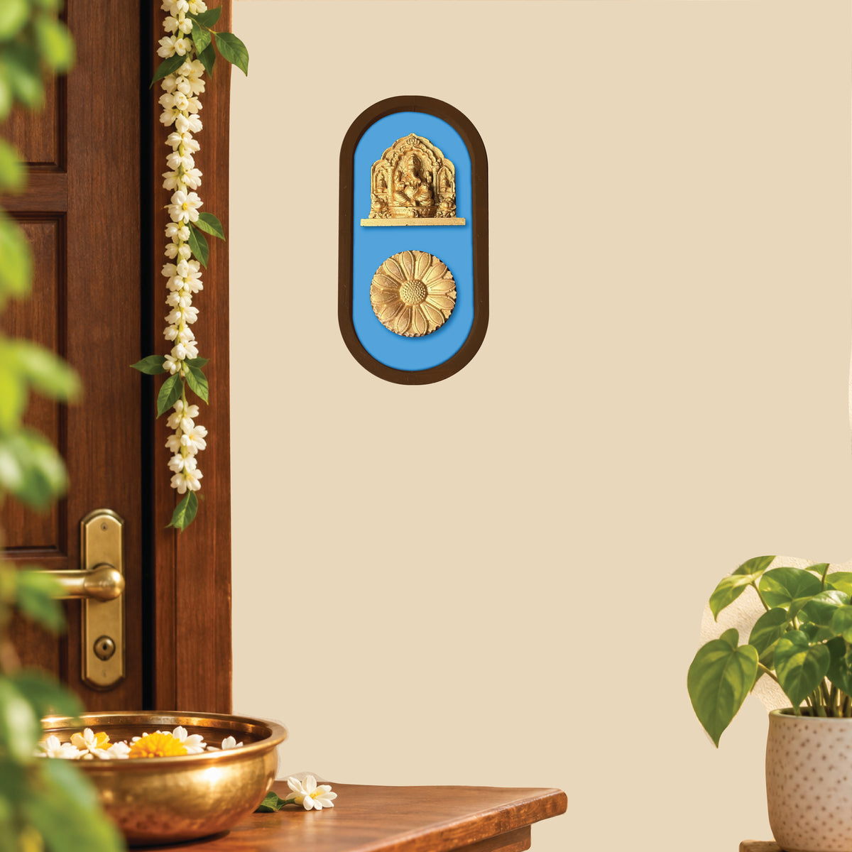OM | Decorative Wall Plate | Sacred Door Hanging | For Home & Office | Style #5