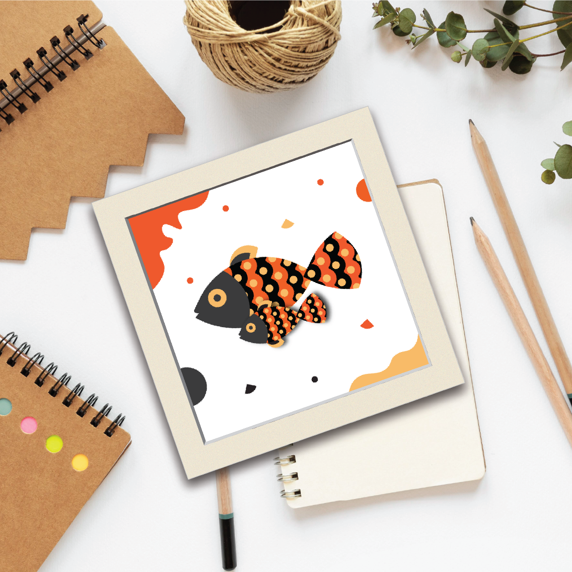 Fish Family Style #2 | Colorful Wall Art