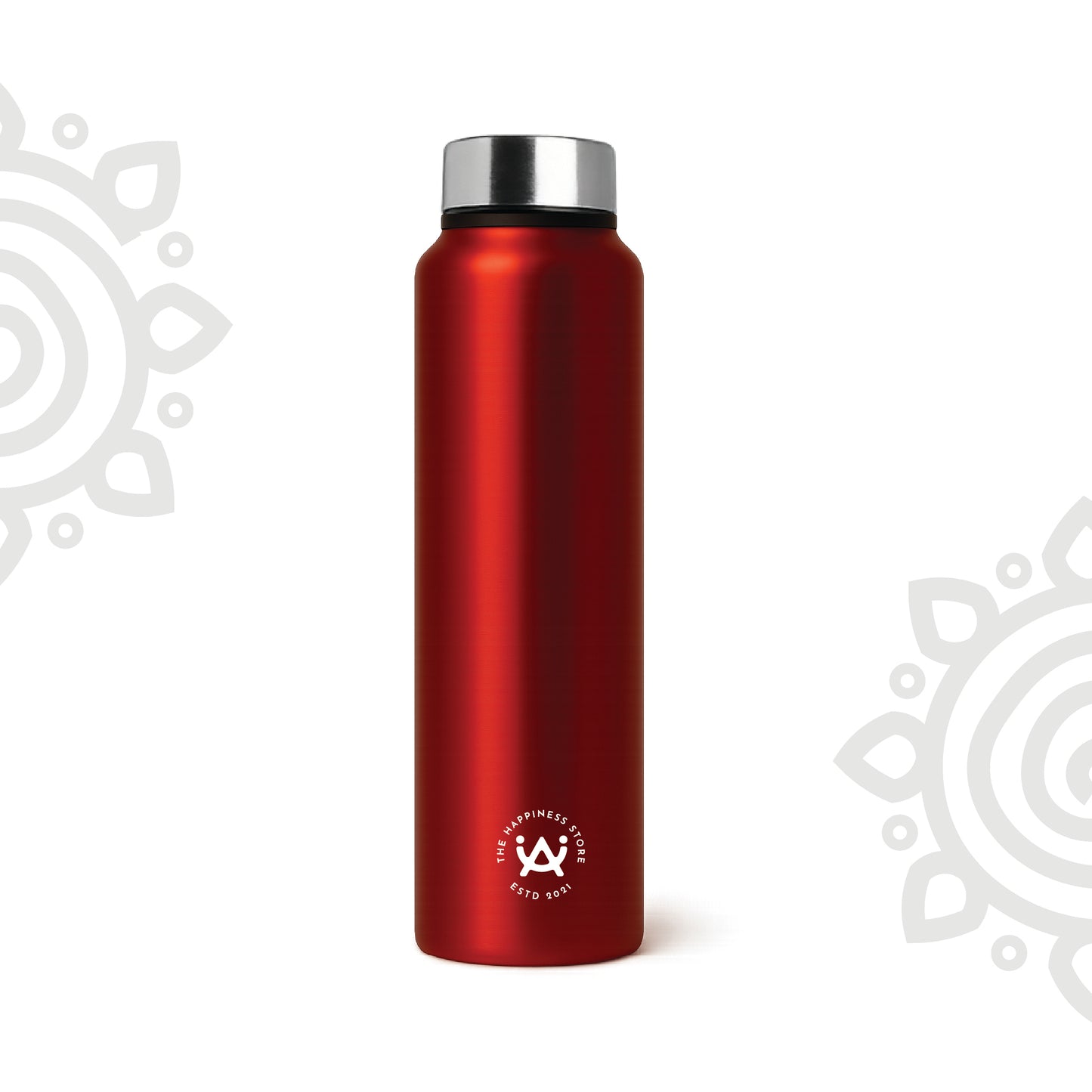 Shanti Neer | Plain Stainless Steel Water Bottle | 1000 ML | Set of 1
