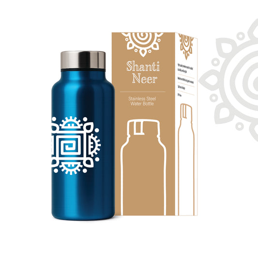 Shanti Neer | Designer Stainless Steel Water Bottle | Style #3