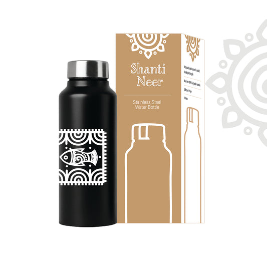 Shanti Neer | Designer Stainless Steel Water Bottle | Style #4