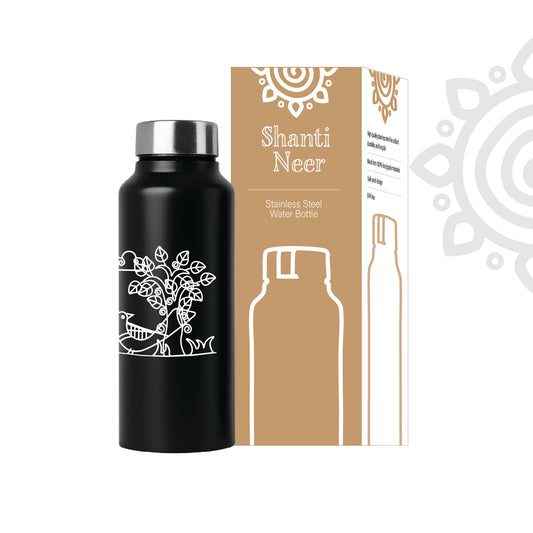 Shanti Neer | Designer Stainless Steel Water Bottle | Style #8