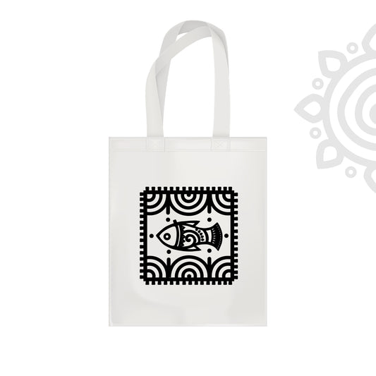 Cotton Canvas Tote Bag - 14"X16" - Style #5