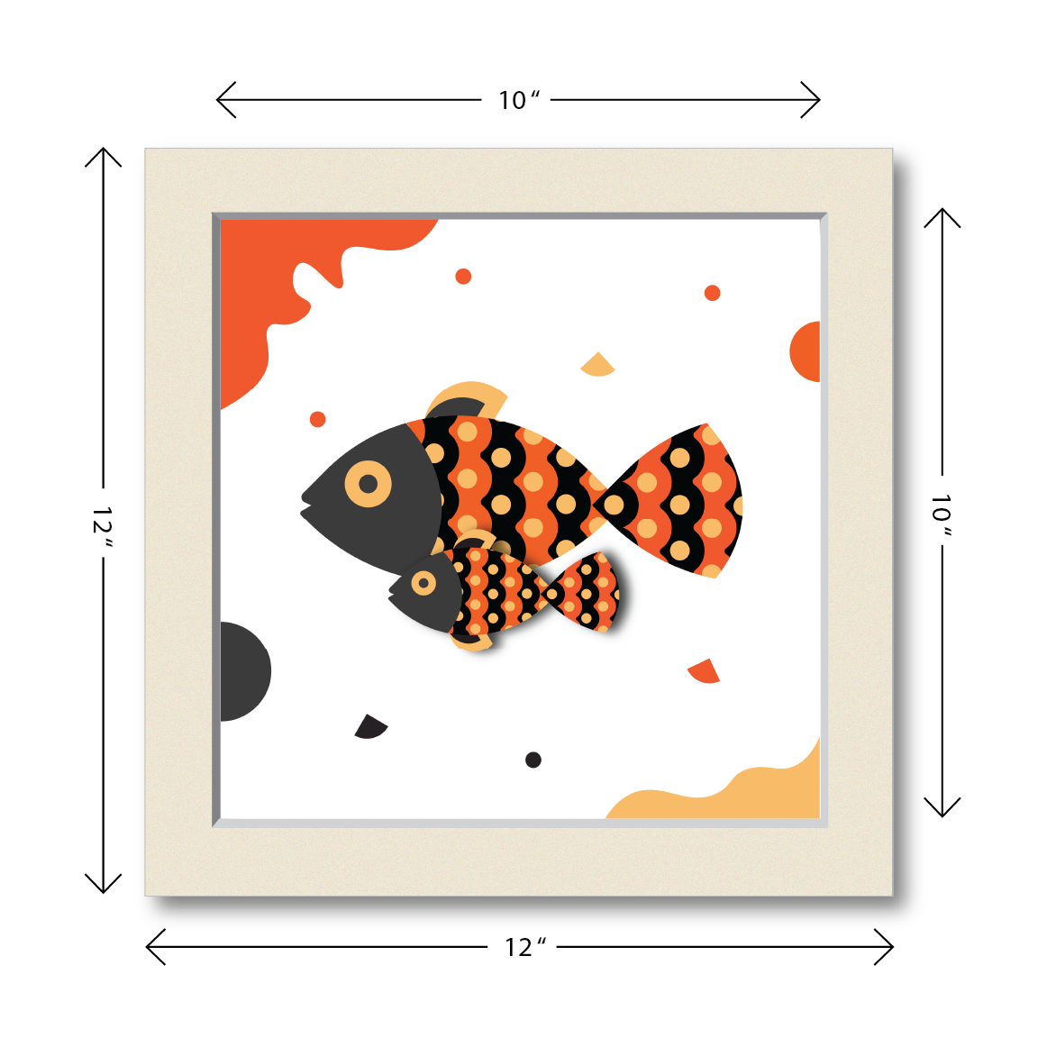 Fish Family Style #2 | Colorful Wall Art