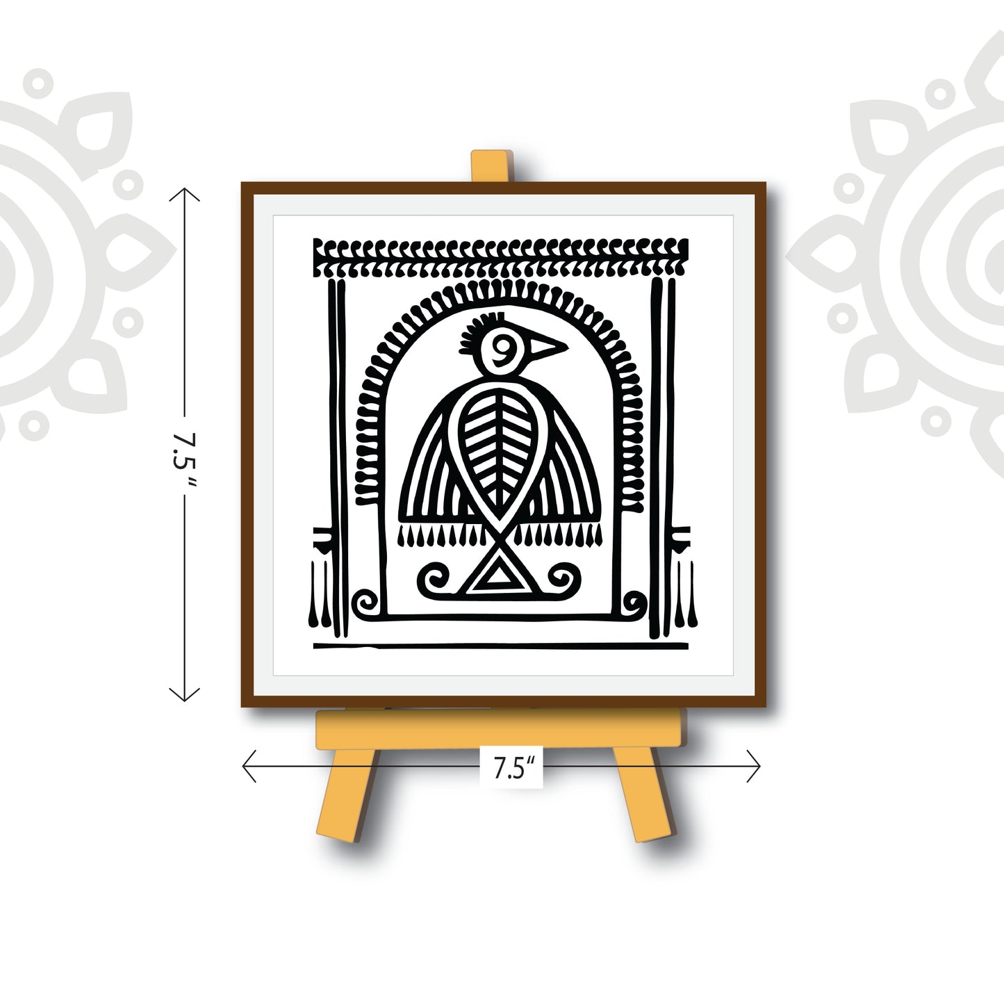 Combo Deal | Shantiniketan Style #2 | Set of 2 - Framed Art with stand & Coffee Mug