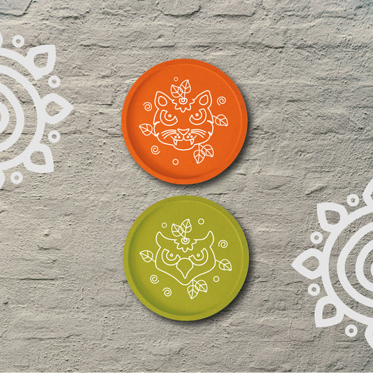 Pre-Booking | Pohela Boishakh | Set of 2 | Colorful Wall Hanging Plate for Home and Office Decoration